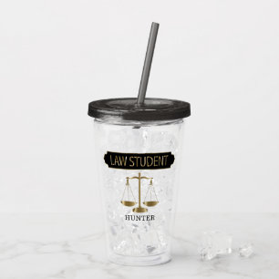 Jurastudentin - personalisieren acryltrinkbecher