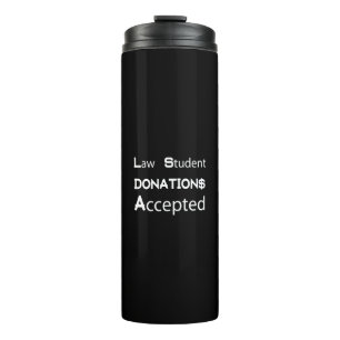Jurastudentische Spenden akzeptiert Thermosbecher