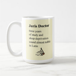 Juris Doktor - ein Gedicht für juristische Kaffeetasse