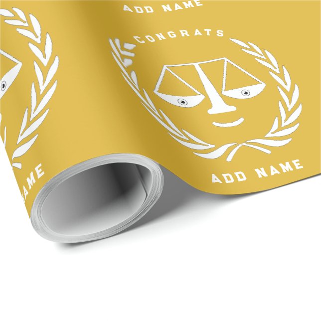 Jurist Law School Grad Geschenk Geschenkpapier (Rolleneckpunkt)