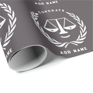 Jurist Law School Grad Geschenk Geschenkpapier