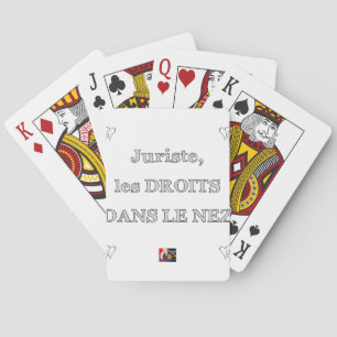 Jurist, Nasenrechte - Wortspiele Spielkarten