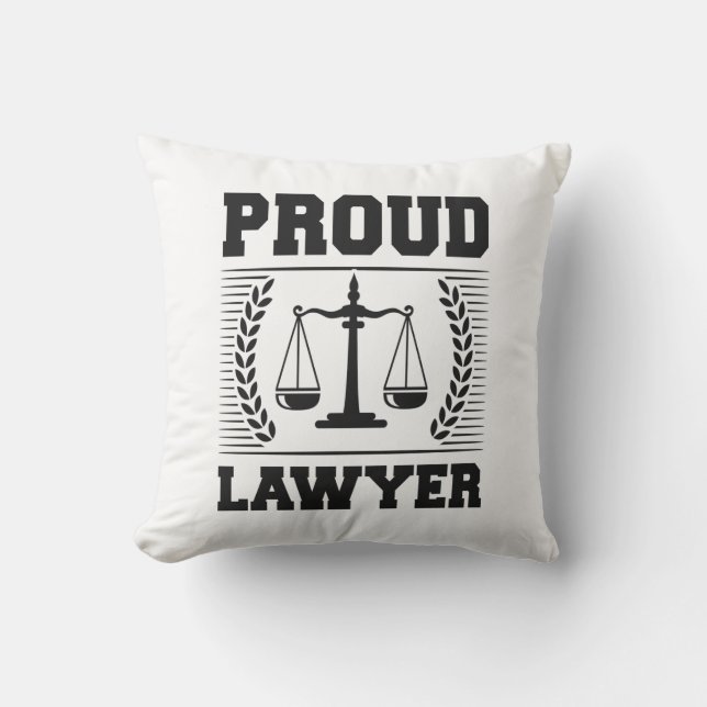 Jurist Student Proud Anwalt Kissen (Vorderseite)