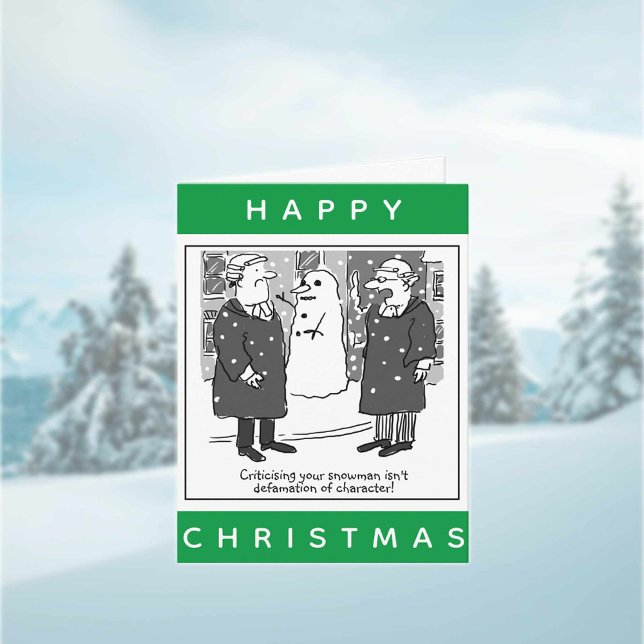 Juristen und ein Snowman Frohe Weihnachten Karte (Von Creator hochgeladen)