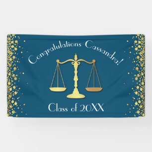 Juristenakademie Blue Gold Graduation Party Banner