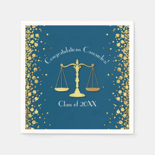 Juristenakademie Blue Gold Graduation Party Serviette