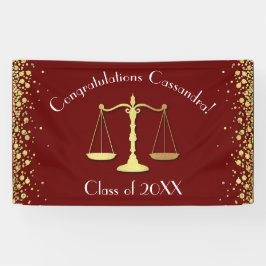Juristenakademie Maroon Gold Graduation Party Banner
