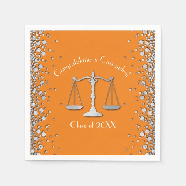 Juristenakademie Silver Orange Serviette (Vorderseite)