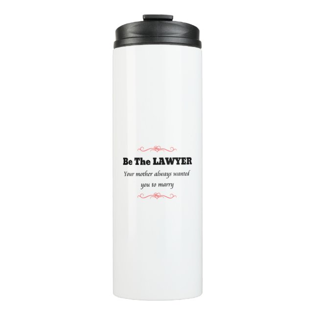 Juristenanwältin - Abschluss Thermosbecher (Vorderseite)