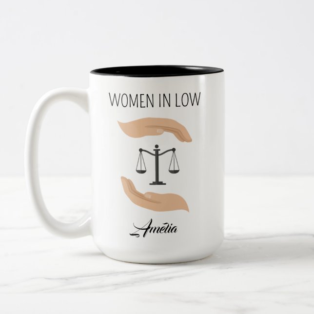 Juristengeschenke, Anwaltsgeschenke Tasse (Links)