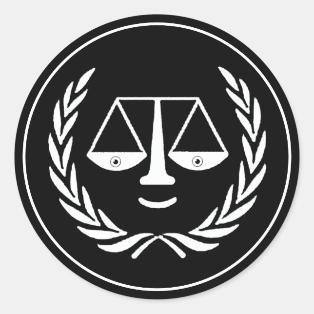 Juristenhochschule Grad Runder Aufkleber (Vorderseite)