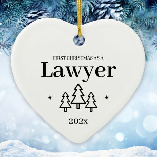 Juristensowie Rechtsanwalts-Abschluss-Weihnachtsde Keramik Ornament
