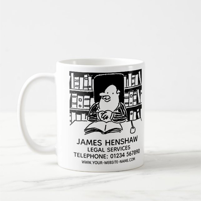 Juristische Dienstleistungen Unternehmensförderung Kaffeetasse (Links)