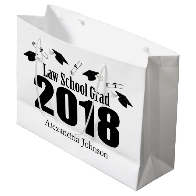 Juristische Große Geschenktüte (Vorderseite Schrägansicht)