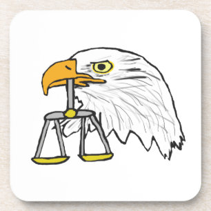 Juristischer Adler Getränkeuntersetzer