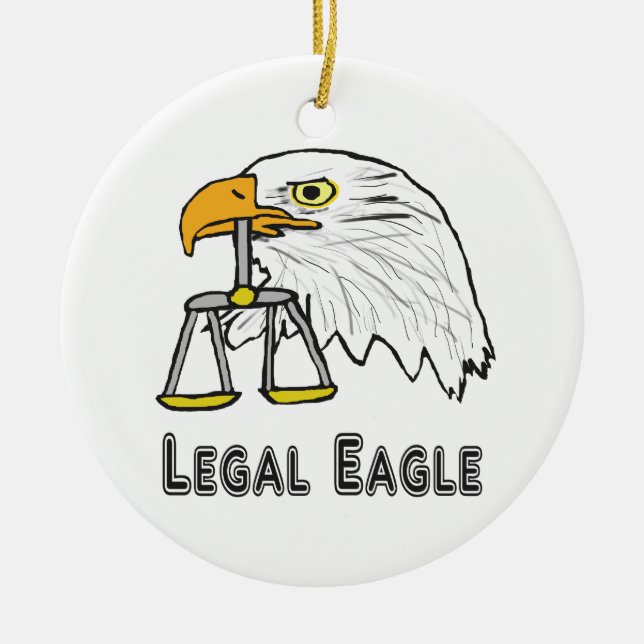 Juristischer Adler Keramik Ornament (Vorne)