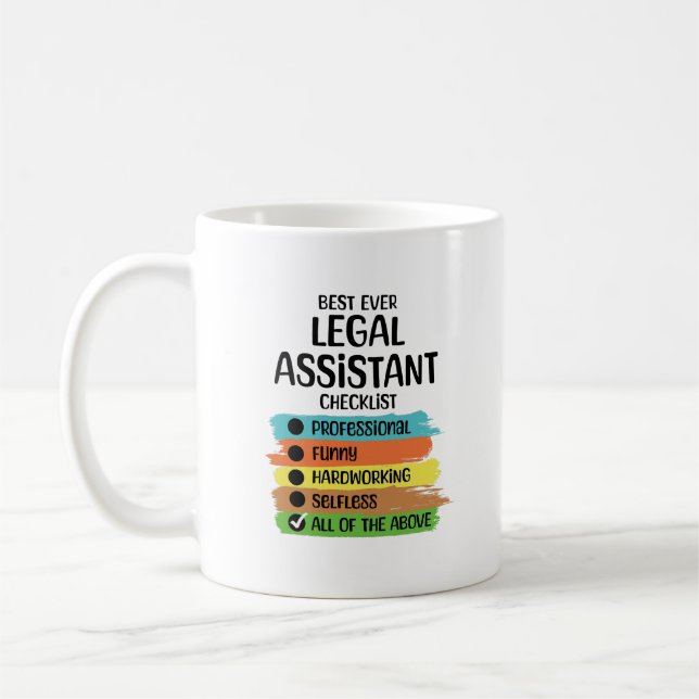 Juristischer Beistand Paralegals Sekretariat für R Kaffeetasse (Links)