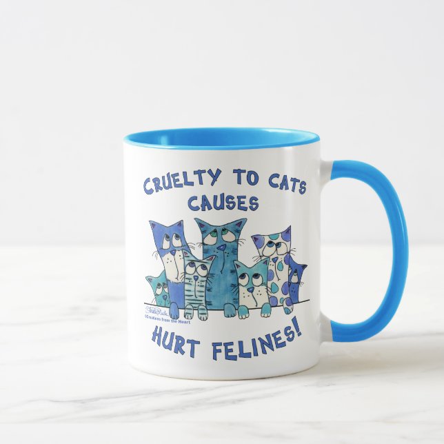 Jurt Felines Grausamkeit gegenüber Katzen Tasse (Rechts)