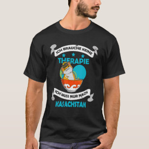 Jurta Republik Kasachstan Qazaqstan Flagge Kasachs T-Shirt