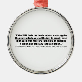 Jury Nullification United Staaten / Moylan 1969 Ornament Aus Metall