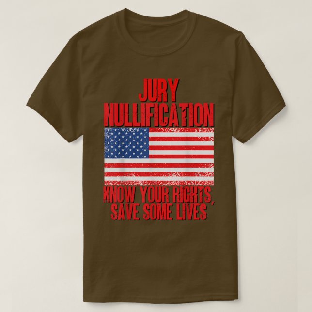 Jury-Qualifikation Kennen Sie Ihre Rechte Gerettet T-Shirt (Design vorne)