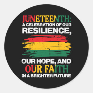 Jurzehnte Celebration Resilience Hope Faith Men W Runder Aufkleber
