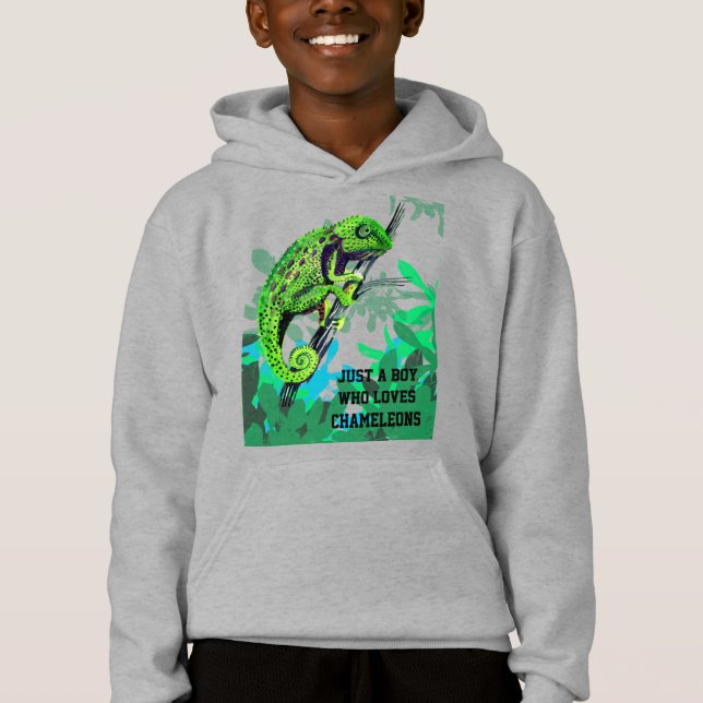 Jus a Boy, der Chamäleys Lieben Hoodie (Vorderseite)
