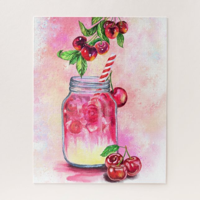 Jus de cerise sucré Cool Boire puzzle (Vertical)