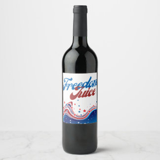 Jus de Liberté - 4 Juillet Étiquette de vin