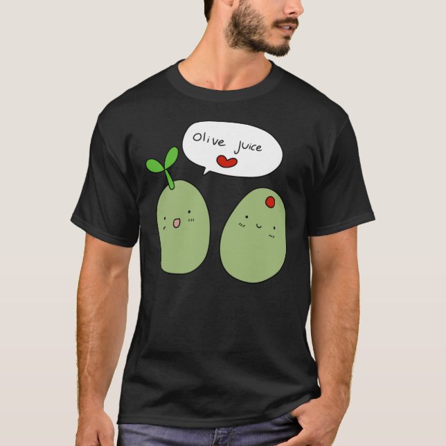Jus D'Olive Je T'Aime T-Shirt Classique (Devant)
