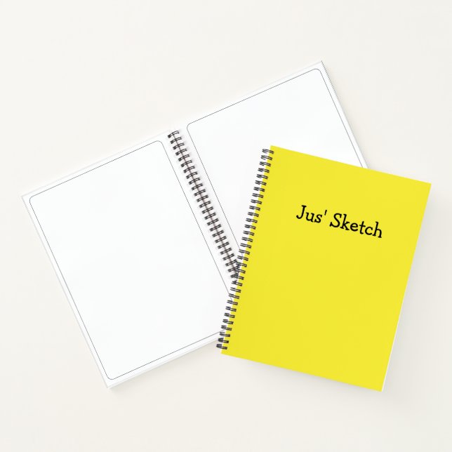 Jus Sketch Niedlich Girly Funny Einfache, Zeichnen Notizbuch (Innenseite)