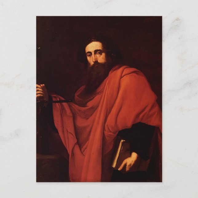 Jusepe de Ribera - Saint Paul Postkarte (Vorderseite)
