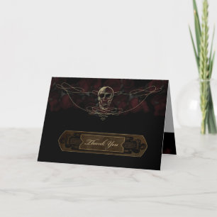 Jusqu'à la mort Carte de remerciements plié gratui