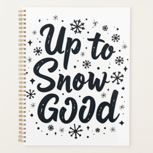 Jusqu'à neige bonne drôle flocon de neige de Noël