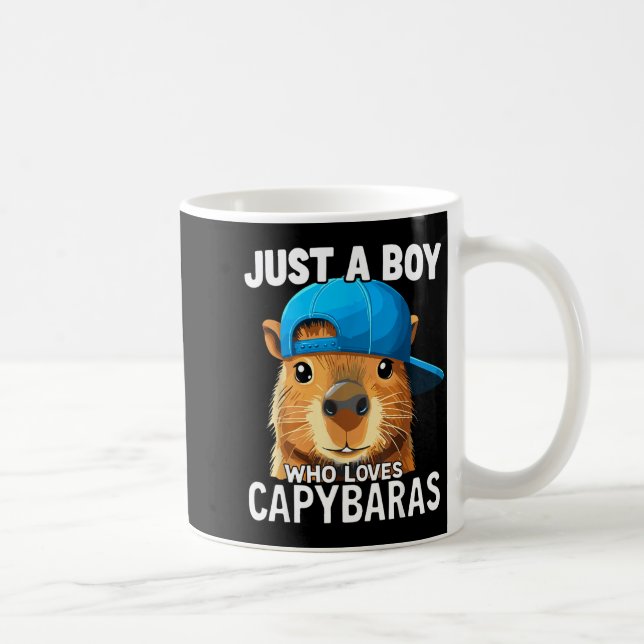 Just A Boy Who Loves Capybaras  Kaffeetasse (Rechts)