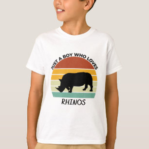 Just a Boy who loves rhinos T-Shirt