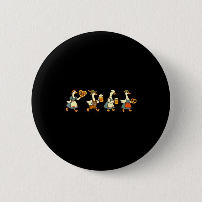 Just A Fest Goose German Beer Prost Drinking  Button (Vorderseite)