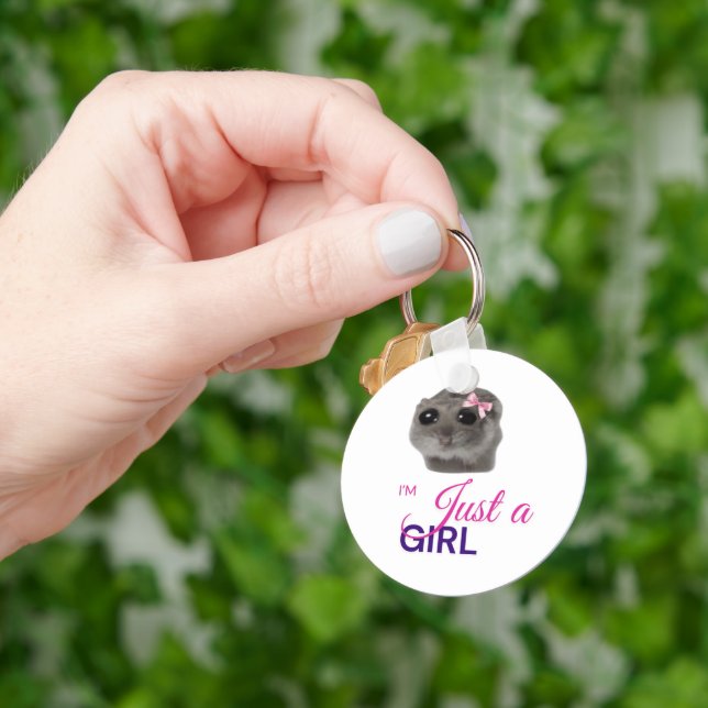 Just a Girl Keychain Schlüsselanhänger (Hand)