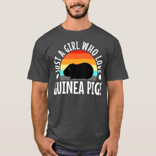 Just a Girl Who Liebe Guinea Schweine Premium3452 T-Shirt