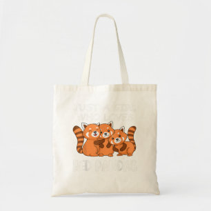 Just A Girl Who Liebe Red Pandas Geschenk Frauen K Tragetasche