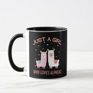 Just A Girl Who Lieben Alpacas - Niedlich Alpaca L Tasse