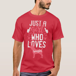 Just a Girl Who Lieben Berner Beagle T-Shirt