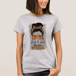 Just a Girl Who Lieben Fall Saisonales TShirt