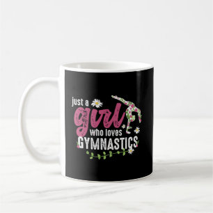 Just A Girl Who Lieben Gymnastik Gymnast Kaffeetasse