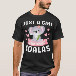 Just A Girl Who Lieben Koala Bär Funny Christmas B T-Shirt