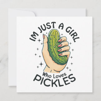 Just a Girl Who Lieben Pickles - Funny Vegan