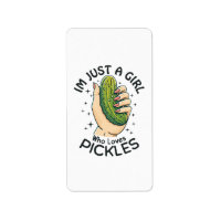 Just a Girl Who Lieben Pickles - Funny Vegan
