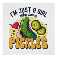 Just a Girl Who Lieben Pickles - Funny Vegan