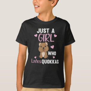 Just A Girl Who Lieben Racoons Kawaii Raccoon T-Shirt