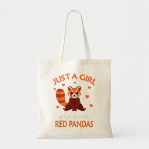 Just A Girl Who Lieben Red Pandas Red Panda Girls  Tragetasche